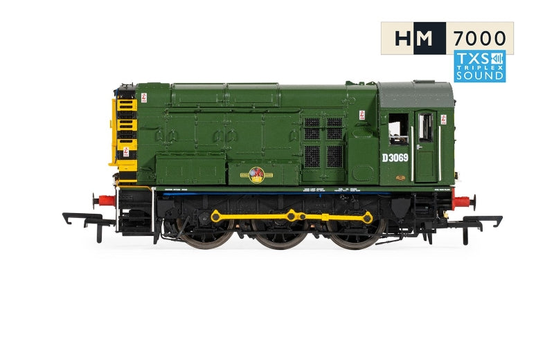 Hornby R30301TXS BR Class 08 0-6-0 D3069 Era 5 DCC Sound Fitted OO Scale