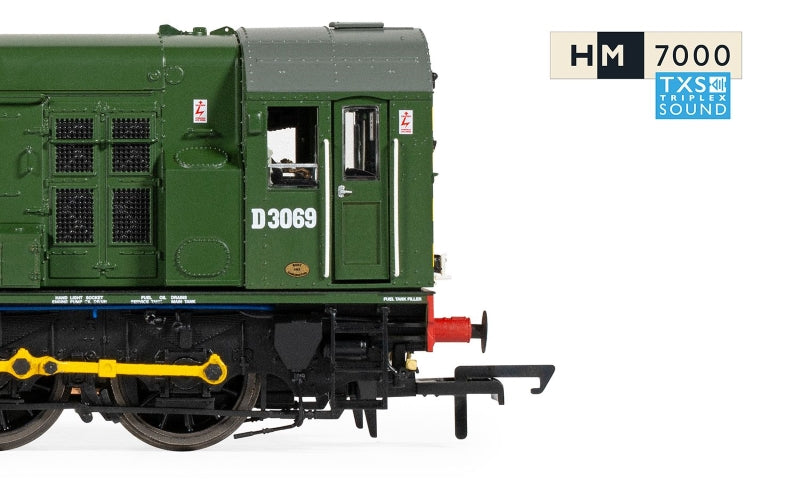 Hornby R30301TXS BR Class 08 0-6-0 D3069 Era 5 DCC Sound Fitted OO Scale