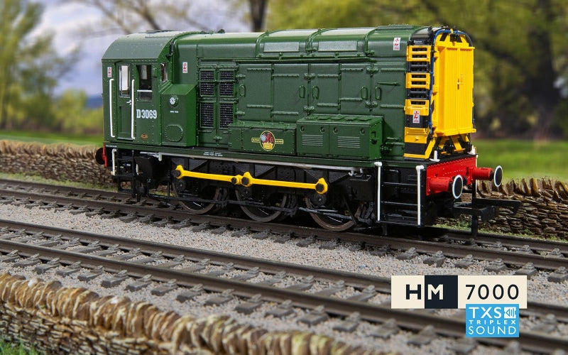 Hornby R30301TXS BR Class 08 0-6-0 D3069 Era 5 DCC Sound Fitted OO Scale