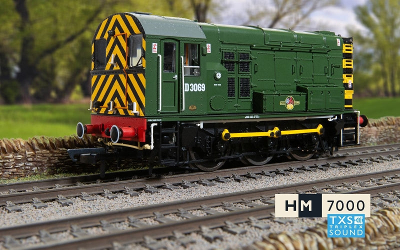 Hornby R30301TXS BR Class 08 0-6-0 D3069 Era 5 DCC Sound Fitted OO Scale