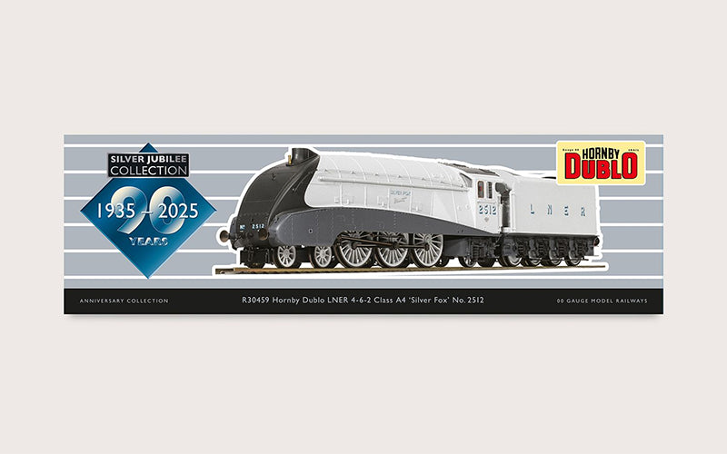 Hornby R30459 Hornby Dublo: LNER Class A4 2512 'Silver Fox' (Silver Jubilee Collection) OO Scale