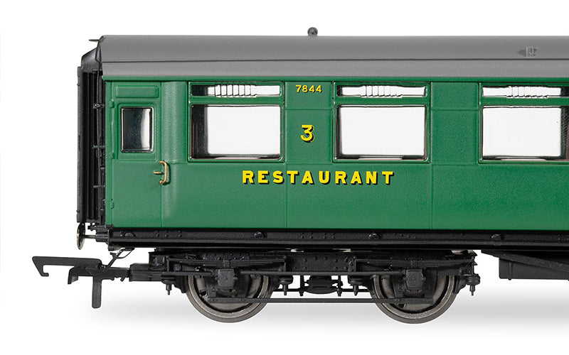 Hornby R40221 SR Maunsell Dining Saloon Comp 7844 Era 3 OO Scale