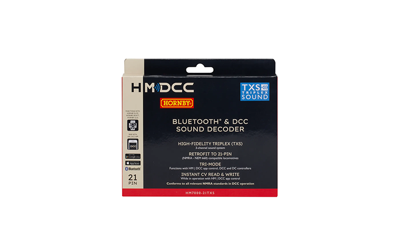 Hornby R7322 HM7000-21TXS Bluetooth® & DCC Sound Decoder (21-pin)
