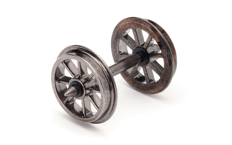 Hornby R8098 12.6mm Spoked Wheels (Pack 10) OO Scale