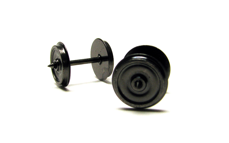 Hornby R8218 14.1mm Metal Disc Wheel/Axle Set (Pack 10) OO Scale