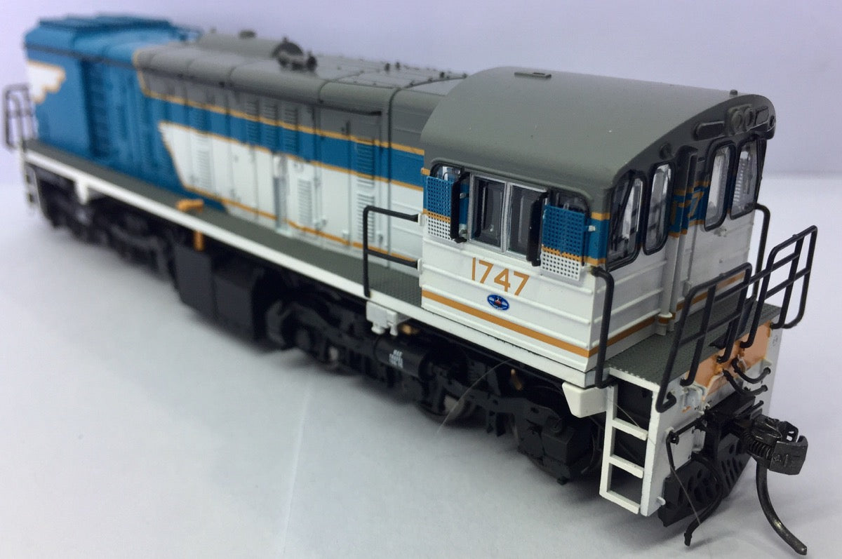 Wuiske Models RTR044HO 1720 Class #1747 as Built Blue HO SCALE