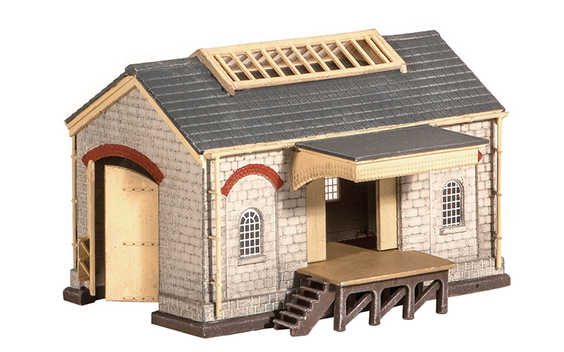 Ratio Plastic Models 220 Stone Goods Shed Kit N Scale