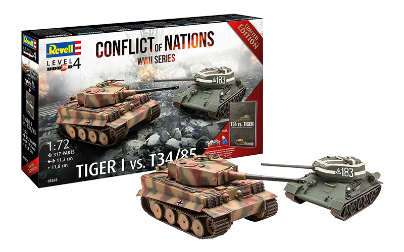 Revell 05655 Conflict of Nations WWII Series Gift Set 1:72 Scale