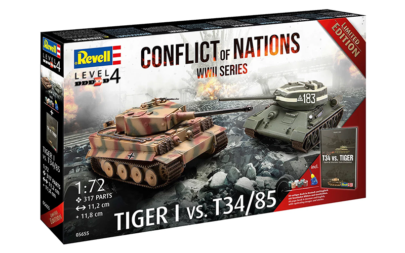 Revell 05655 Conflict of Nations WWII Series Gift Set 1:72 Scale
