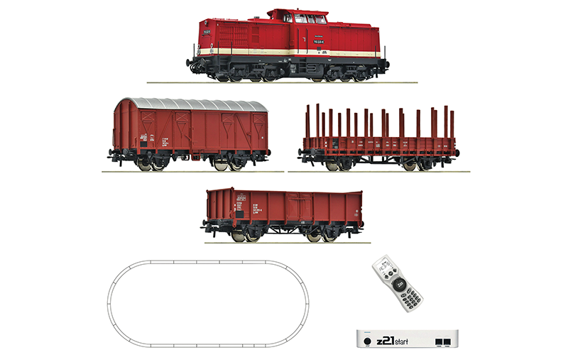 Roco 5110009 z21 Start Digital Set Diesel Locomotive Class 110 and Goods Train DR HO Scale