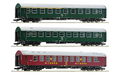 Roco 6200029 3-Piece Set 2: Passenger Coaches DR HO Scale