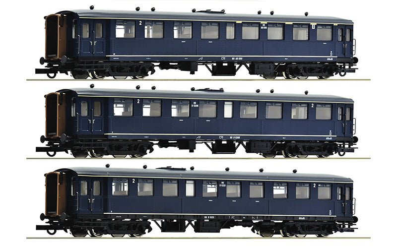 Roco 6200054 3 Piece Set: Coaches “Blokkendoos” NS HO Scale