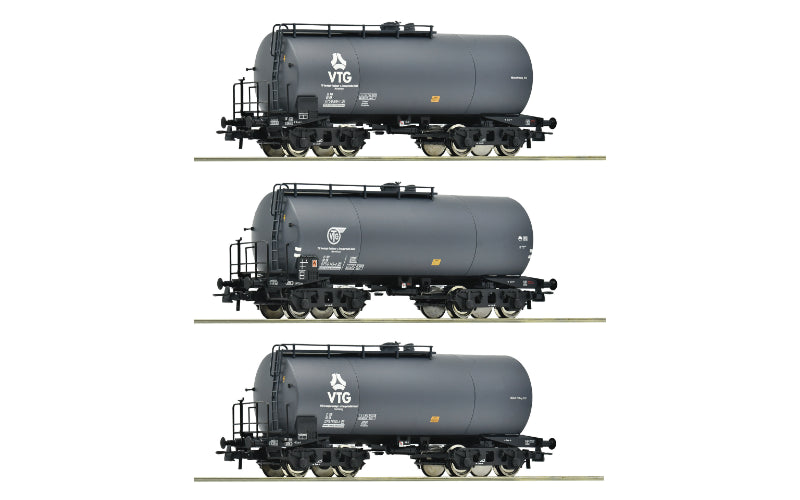 Roco 6600162 3 Piece Set: Tank Wagons VTG/DB HO Scale