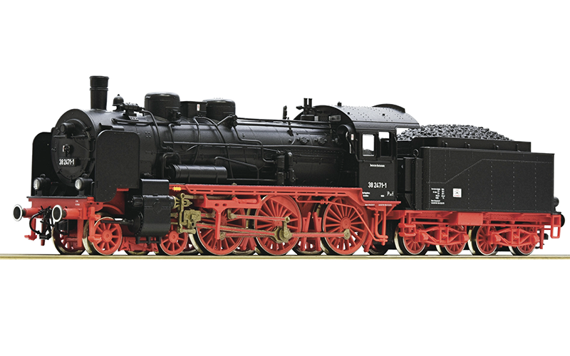 Roco 7180001 Steam Locomotive 38 2471-1 DR TT Scale