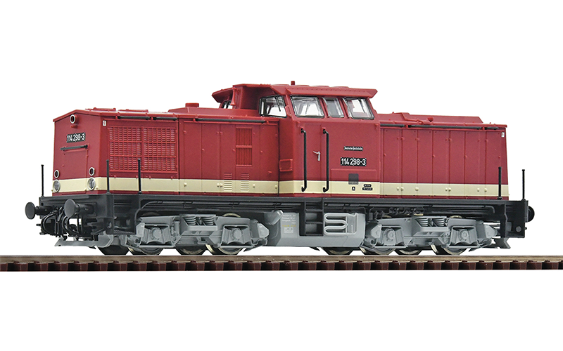 Roco 7390001 Diesel Locomotive 114 298-3 DR DCC Sound TT Scale