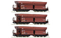 Roco 77030 3 Piece Set (1): Ore Wagons DB HO Scale