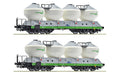 Roco 6600237 2-Piece Set: Silo Wagons CD HO Scale