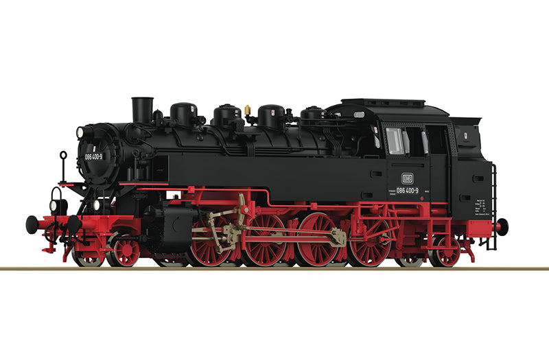 Roco 7190010 Steam Locomotive 086 400-9 DB DCC Sound TT Scale