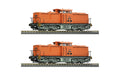 Roco 7380011 2 Piece Set: Diesel Locomotives 111 018-8 and 111 019-6 DR TT Scale