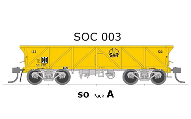 Austrains Neo SAR SO / SOC Concentrate Wagon SOC Pack A HO Scale