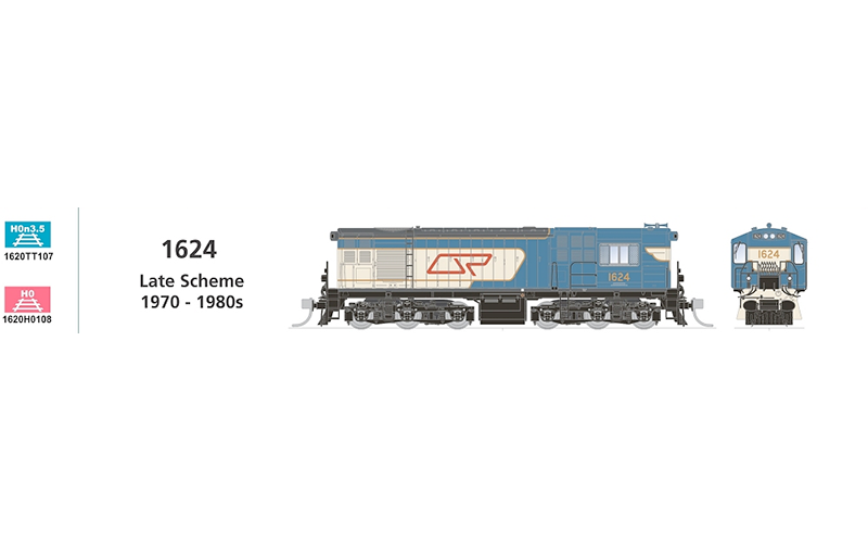 SDS Queensland Railway 1620 Class Locomotive HO / HOn3½ Scale