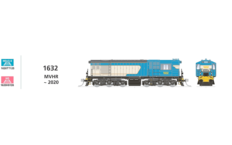 SDS Queensland Railway 1620 Class Locomotive HO / HOn3½ Scale