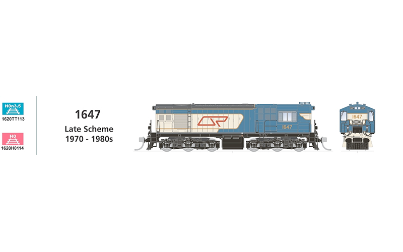 SDS Queensland Railway 1620 Class Locomotive HO / HOn3½ Scale