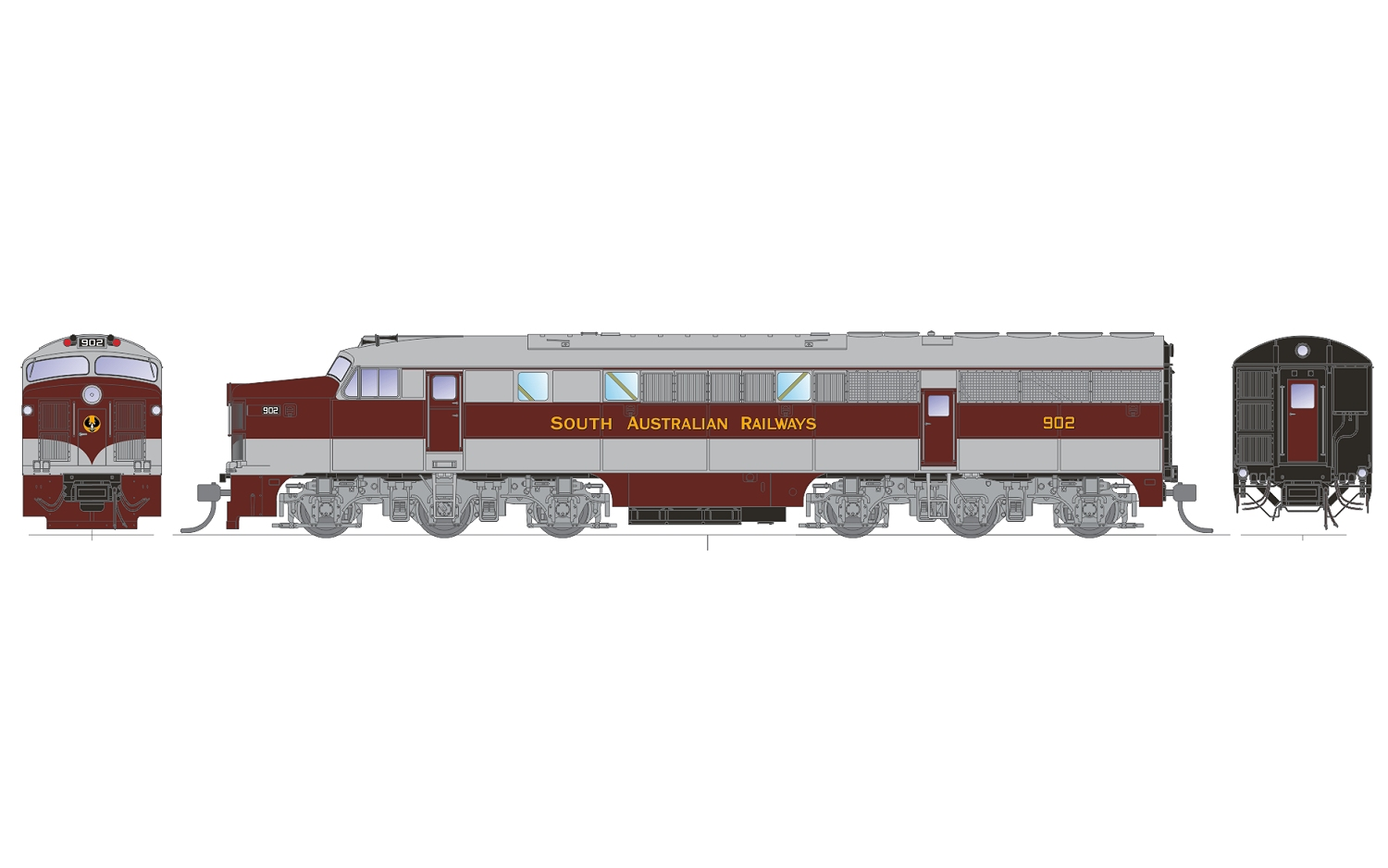 SDS SAR 900 Class HO Scale