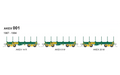 SDS AKEX 001 AKEX / RCEX Steel Coil Wagons HO Scale