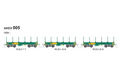 SDS AKEX 005 AKEX / RCEX Steel Coil Wagons HO Scale