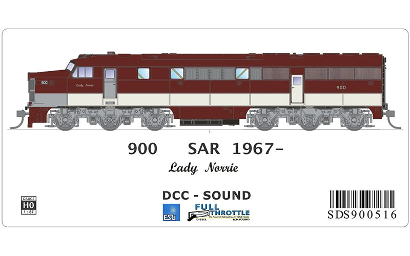 SDS SAR 900 Class HO Scale