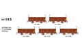 SDS Victorian Railways GY Open Wagon Outside-Sill 5" Lettering Imperial Pack 015 HO Scale