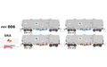 SDS NPRY / NPRF Cement Wagons PRY 006 SRA 80s to Mid 90s HO Scale