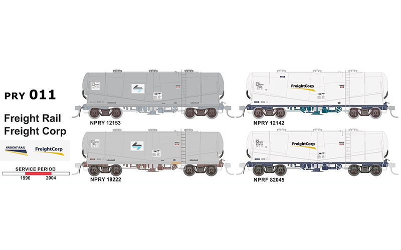 SDS NPRY / NPRF Cement Wagons PRY 011 Freight Rail / Freight Corp 1996-2004 HO Scale