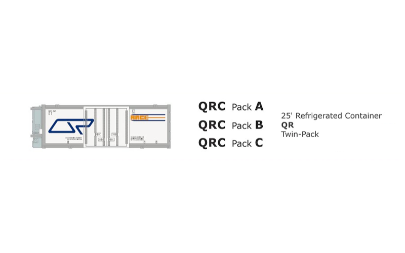 SDS RC009 25' RACE Container QRC Pack C Twin Pack HO Scale