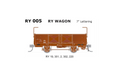 SDS RY 005 RY Wagon 7" Lettering 5-Pack HO Scale