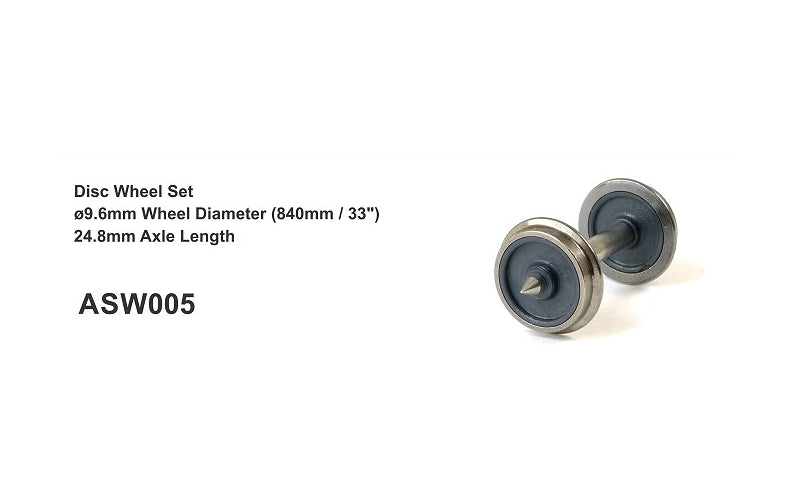 SDS ASW 005 Disc Wheel Set 12 Axles HO Scale