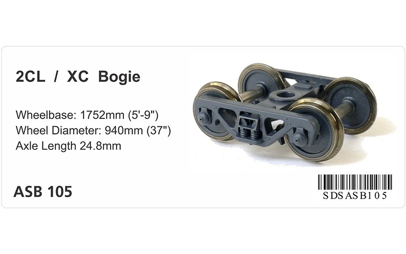 SDS ASB 105 NSW Freight Bogies 2CL/XC Bogie HO Scale