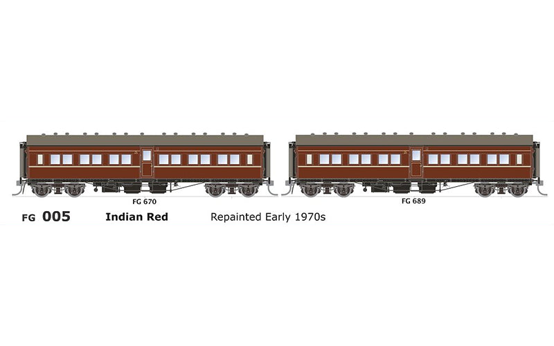 SDS Models NSWGR FG Independent Passenger Cars FG 005 HO Scale