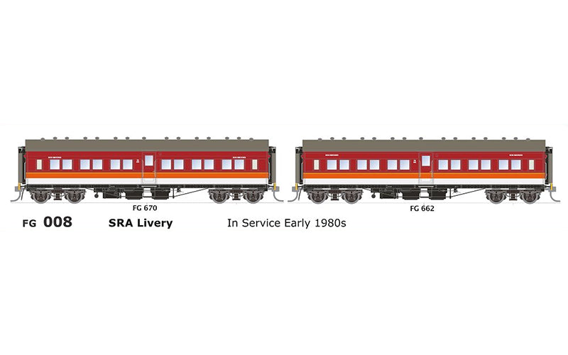SDS Models NSWGR FG Independent Passenger Cars FG 008 HO Scale
