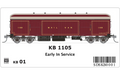 SDS Models NSWGR KB Mail Van KB 01 HO Scale