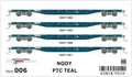 SDS OCY 006 NQOY PTC Teal HO Scale