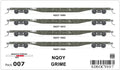 SDS OCY 007 NQOY Roadgrime HO Scale