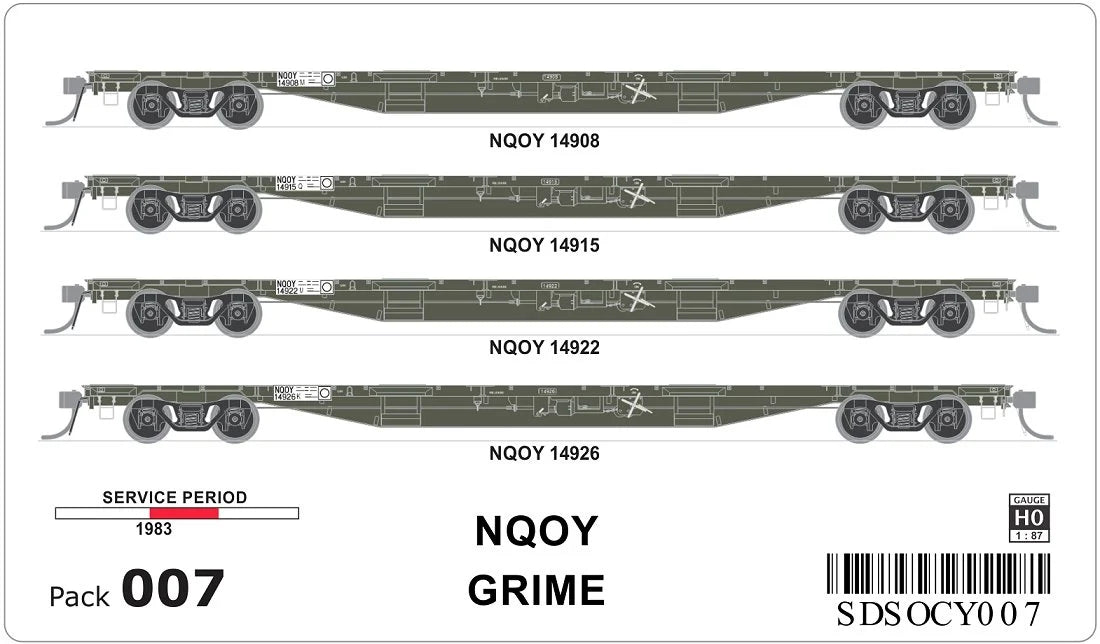SDS OCY 007 NQOY Roadgrime HO Scale