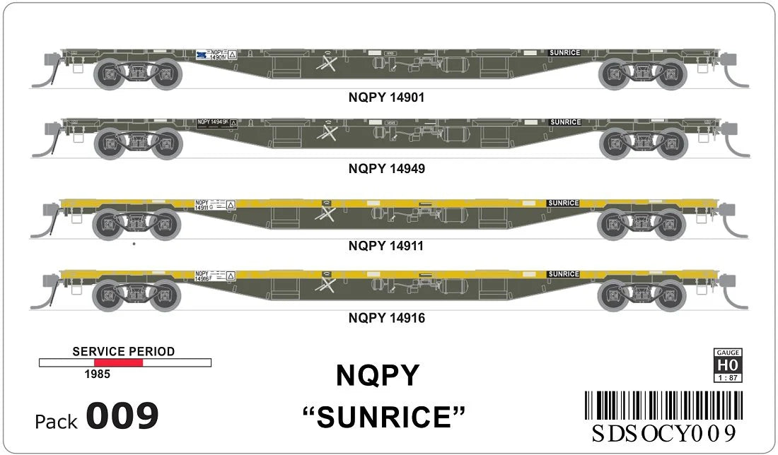 SDS OCY 009 NQPY Sunrice HO Scale