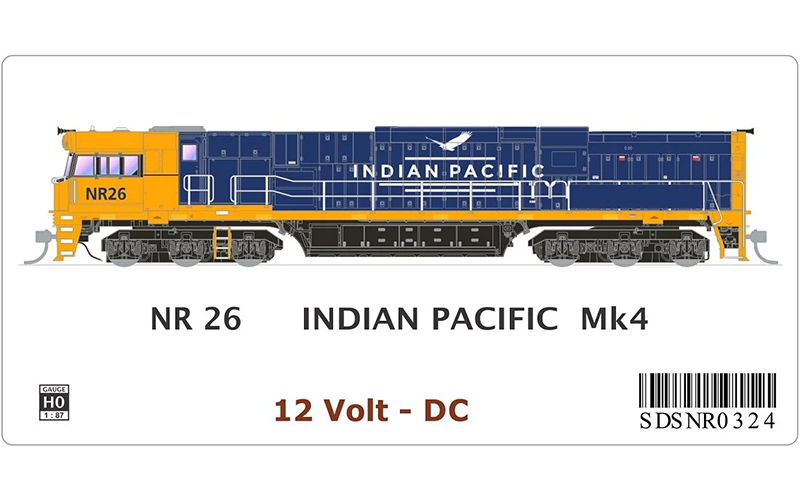 SDS NR Class NR 26 Indian Pacific Mk4 DC HO Scale