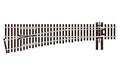 Peco Streamline SL-8352 Left Hand Turnout 5th Radius Code 83 OO/HO Scale
