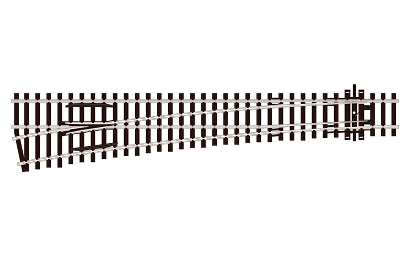 Peco Streamline SL-89 Left Hand Turnout Large Radius Code 100 OO/HO Scale