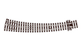 Peco Streamline SL-E1486 Right Hand Curved Turnout Large Radius Code 75 HOm Scale