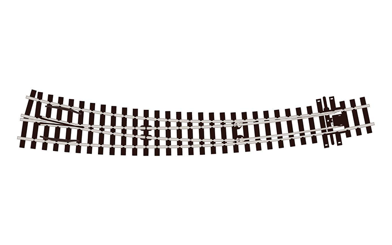 Peco Streamline SL-E1486 Right Hand Curved Turnout Large Radius Code 75 HOm Scale
